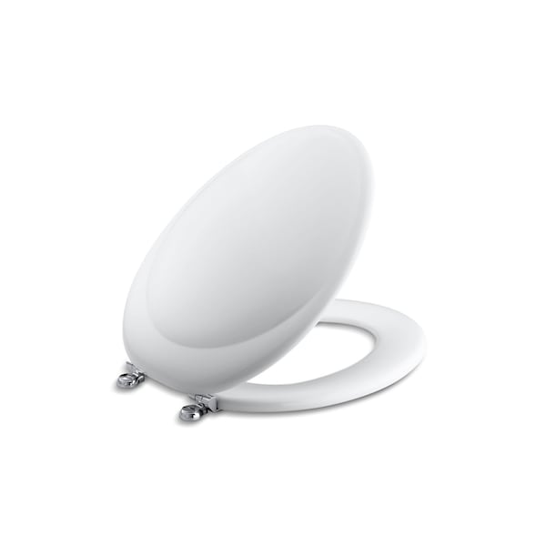 Kohler Revival Elongated Toilet Seat With Polished Chrome Hinges 4615-CP-0 - main